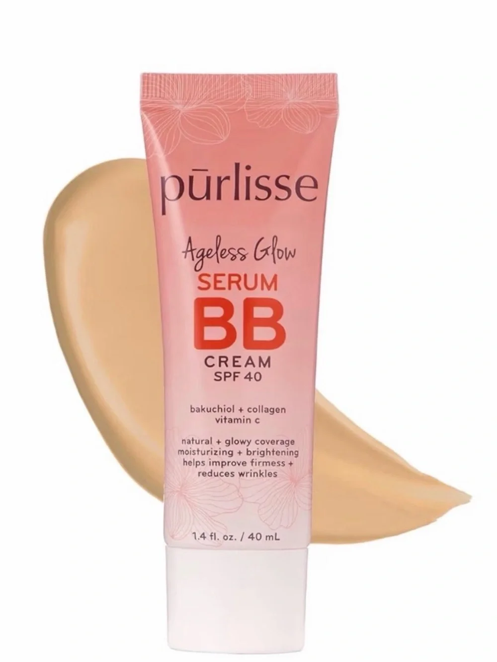 purlisse Ageless Glow Serum BB Cream SPF 40 — Light